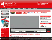 Tablet Screenshot of elclau.com